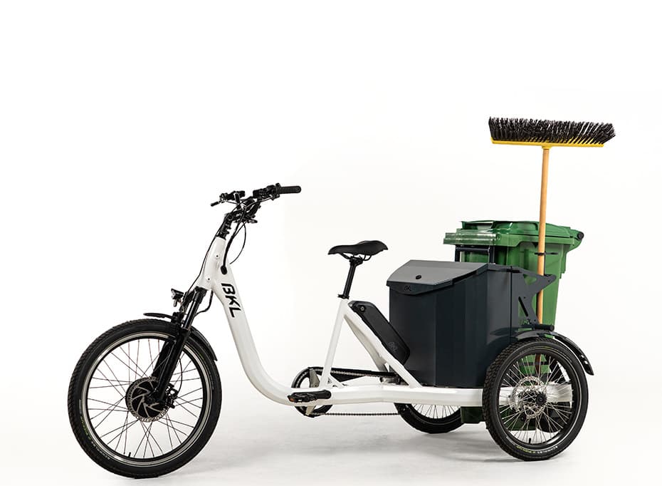 BKL CUBE — triciclu electric municipal pentru curățenie stradală