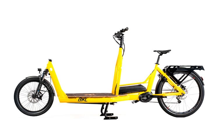 BKL TWC Base Drive — cargo bike pe două roți cu platformă din lemn