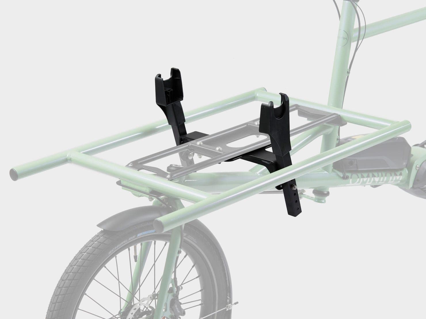 Baby Carrier Mount cu scoică de bebeluș pe un Omnium