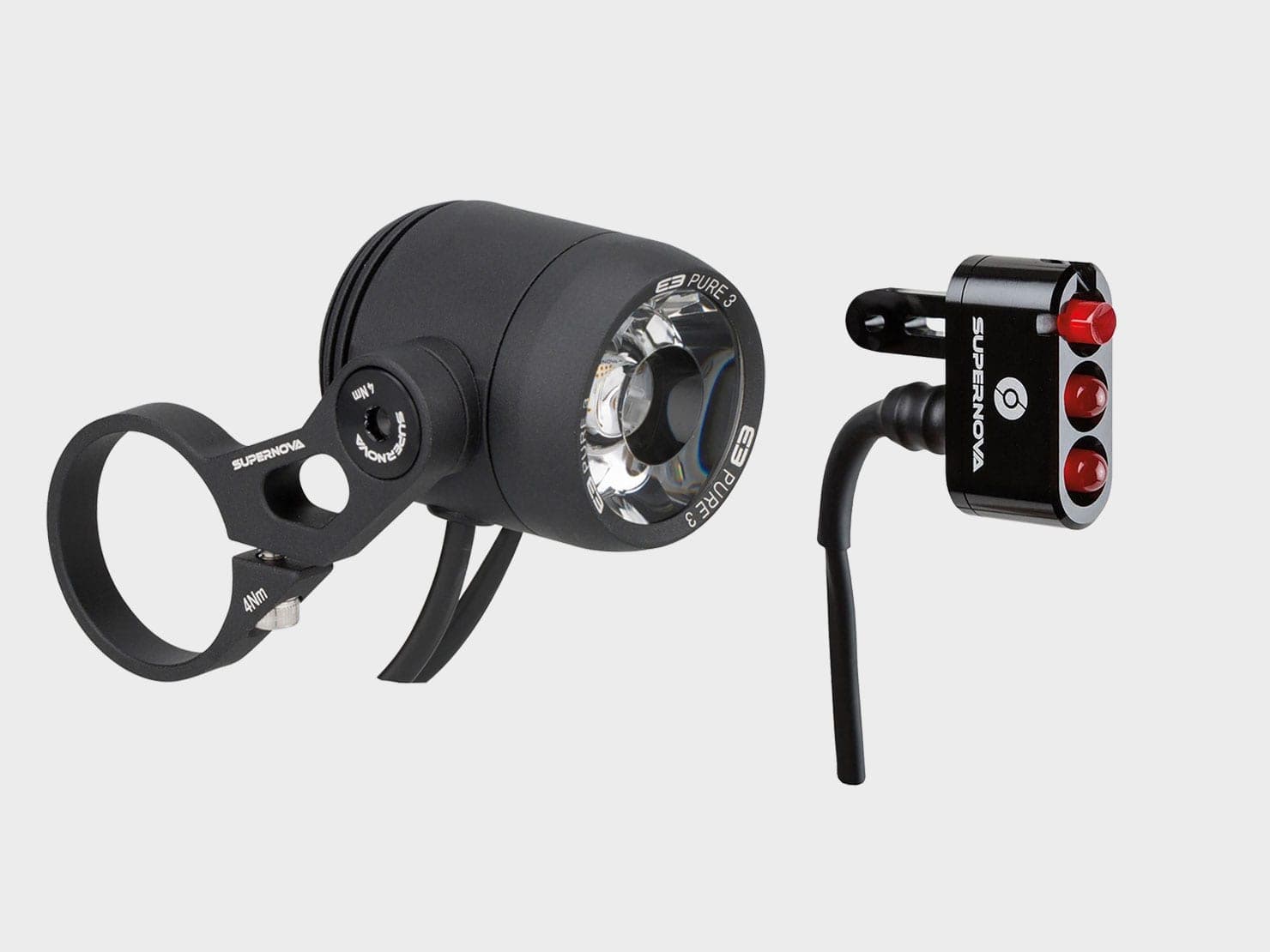 Set de lumini Supernova pentru e-bike Omnium